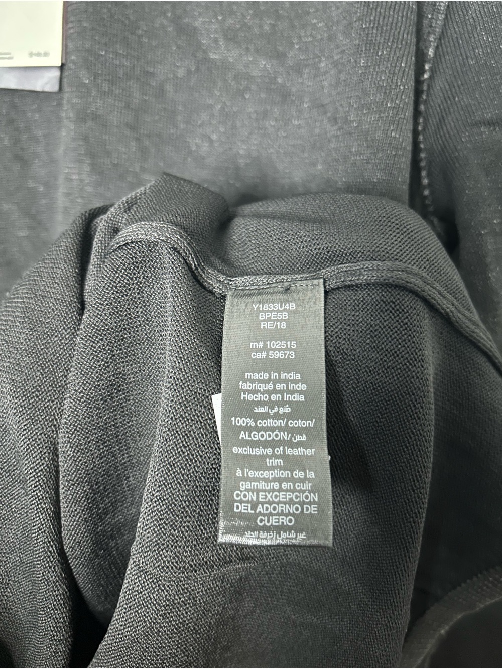 John Varvatos Flawed Walter Long Sleeve Acid Wash Crewneck T-Shirt - Picture 14 of 15